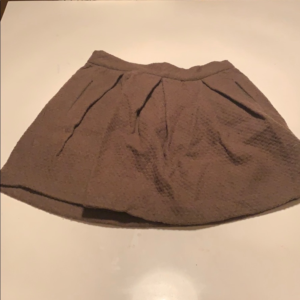 cashmere pleated joie skirt with pockets